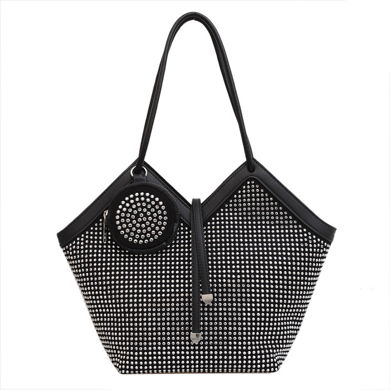 V-Shap Silver Stone Bag